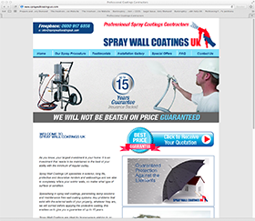 Spraywebsitedesignhucknallnottingham