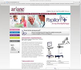 arianewebsitedesignhucknallnottingham